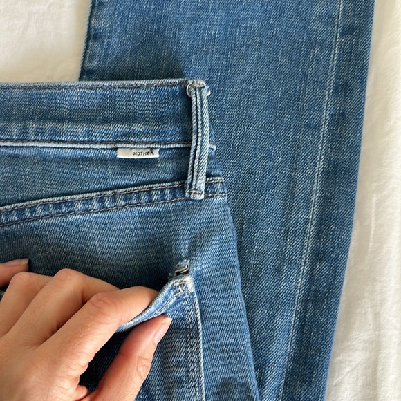 Mother the pixie dazzler ankle fray in wash beginners luck *flawed - Picture 12 of 16